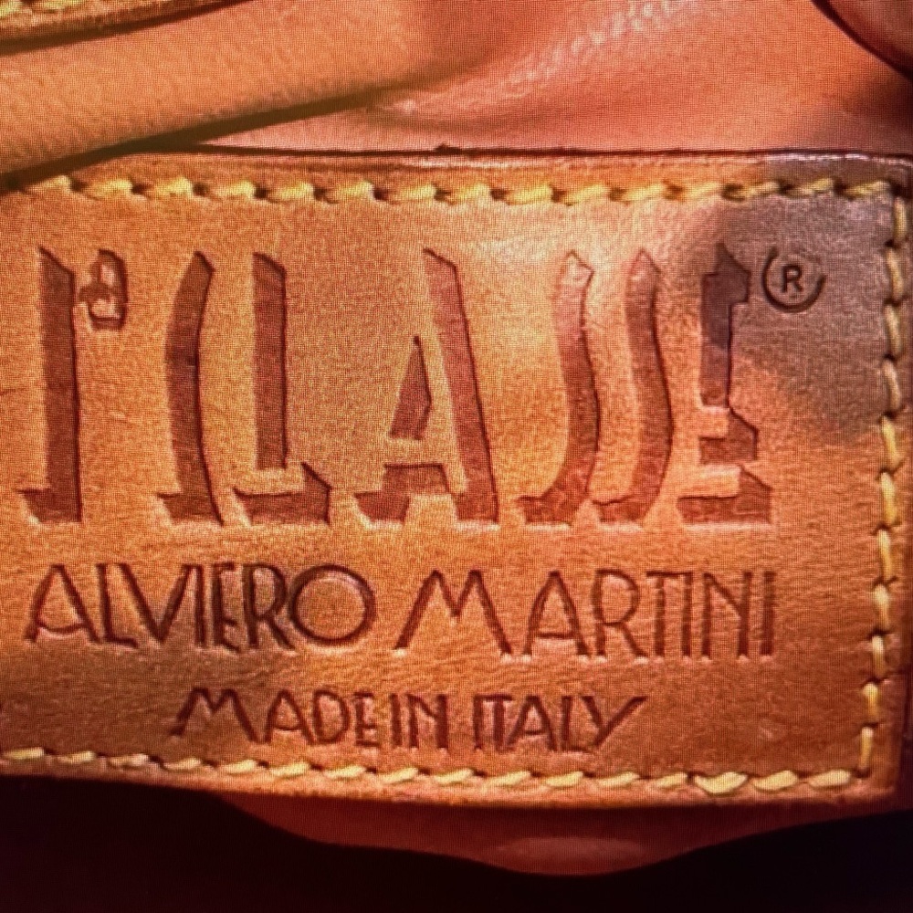 ALVIERI MARTINI NWOT AUTHENTIC GEO CLASSIC BOSTON BAG - Picture 13 of 16